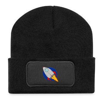 Rocket - Recycled Patch Beanie - black - Front
