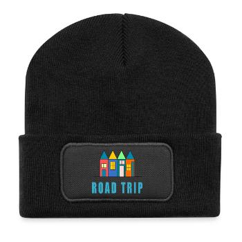 LIVE THE HOLIDAYS. VACATION. GOOD HOLIDAYS - Recycled Patch Beanie - black - Front