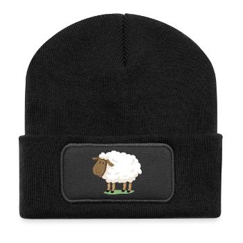 Sheep - Recycled Patch Beanie - black - Front