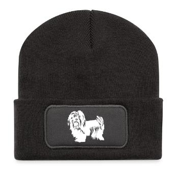 Havanais « Black Edition » - Beanie recyclé à patch - charbon - Devant