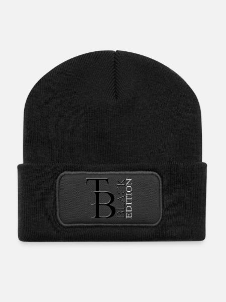 TB édition noire - Beanie recyclé à patch - noir