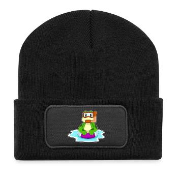 Plongée en plongée en apnée pour plongeurs de grenouille - Beanie recyclé à patch - noir - Devant