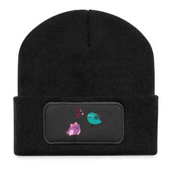 Vogelliebe, Love - Recycled Patch Beanie - black - Front