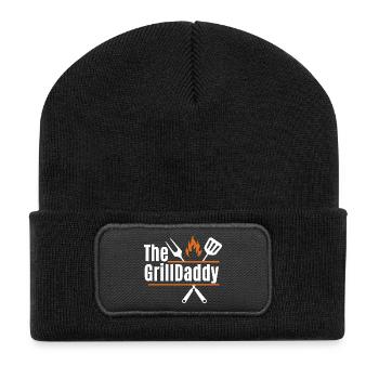 The GrillDaddy - Design Barbecue pour Papa - Beanie recyclé à patch - noir - Devant