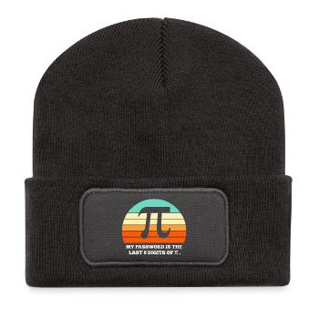 Pi, Mathematik, Mathematik - Recycelte Patch Beanie - Dunkelgrau - Vorne
