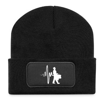 Tambour de parade - Beanie recyclé à patch - noir - Devant