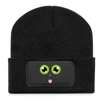 La langue au chat - Beanie recyclé à patch - noir - Devant