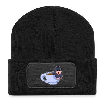 Tasse à café Mole - Beanie recyclé à patch - noir - Devant