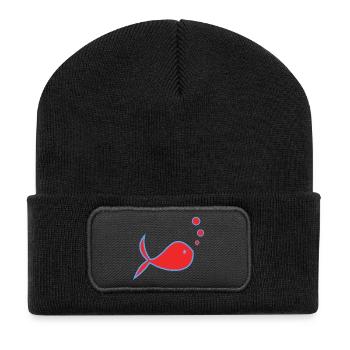 VIELEN DANK. DANKE. JAHRESTAG. GEBURT. RUHESTAND. - Recycelte Patch Beanie - Schwarz - Vorne