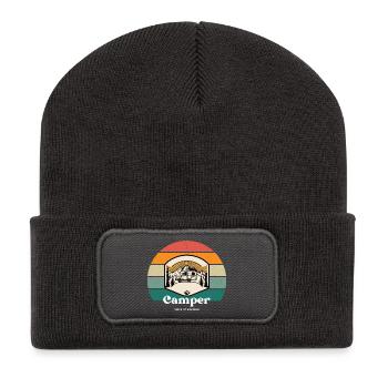 Camper since begining - Recycelte Patch Beanie - Dunkelgrau - Vorne