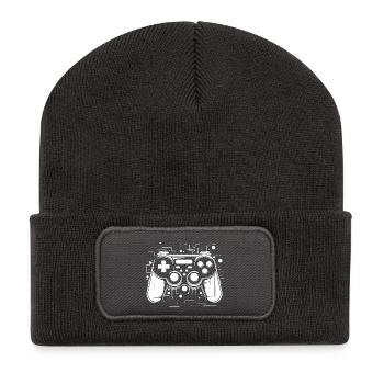Game Controllers - Recycled Patch Beanie - dark grey - Front