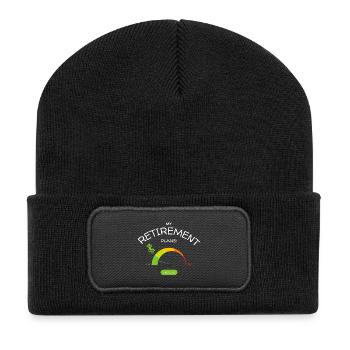 Retirement Plans: Relaxed Low Stress Levels - Recycled Patch Beanie - black - Front