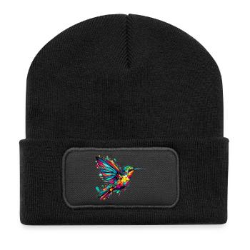 Colibri - Beanie recyclé à patch - noir - Devant