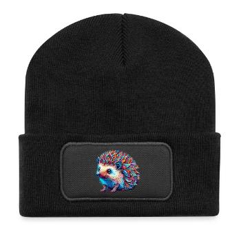Hedgehog - Recycled Patch Beanie - black - Front