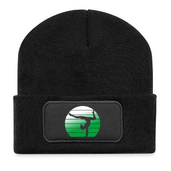 Gymnaste Gymnastique Club de gymnastique Gymnastique Gymnastique - Beanie recyclé à patch - noir - Devant