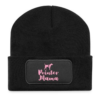 Allemand Pointer Maman Pointer Mama - Beanie recyclé à patch - noir - Devant