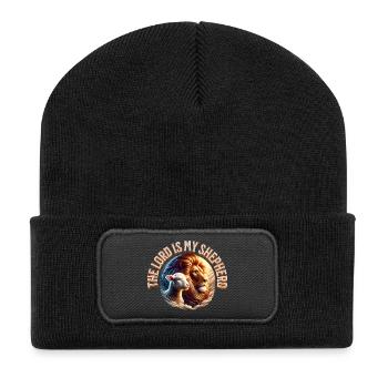 Force du troupeau de lions et de moutons - Beanie recyclé à patch - noir - Devant