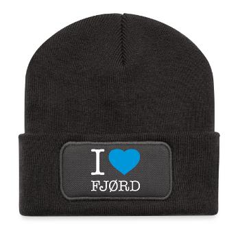 J’ADORE FJORD - Beanie recyclé à patch - charbon - Devant