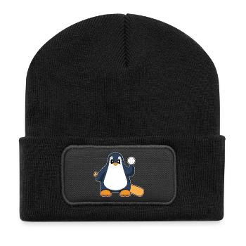 Penguin Baseball Baseball Bat - Recycled Patch Beanie - black - Front