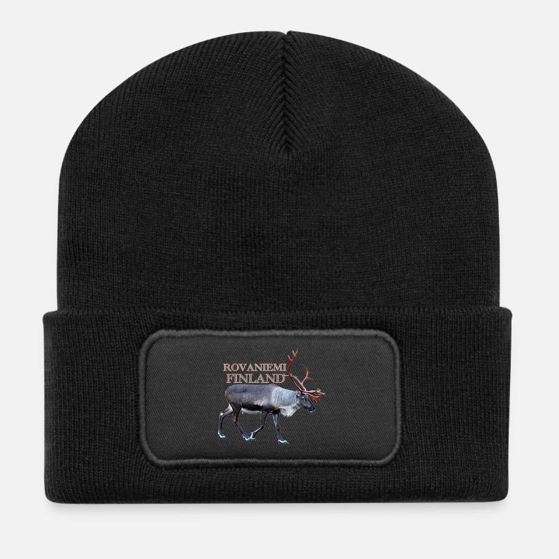 Rovaniemi - Recycelte Patch Beanie - Schwarz