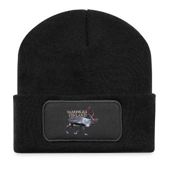 Saariselka - Recycelte Patch Beanie - Schwarz - Vorne