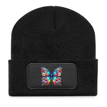 Butterfly - Recycled Patch Beanie - black - Front