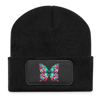 Butterfly - Recycled Patch Beanie - black - Front