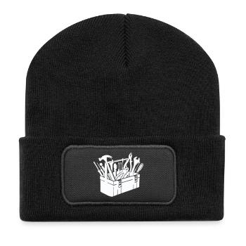 Boîte à outils - Beanie recyclé à patch - noir - Devant