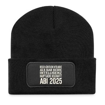 Abi Spruch 2025 - Beanie recyclé à patch - noir - Devant