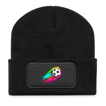 Football - Beanie recyclé à patch - noir - Devant