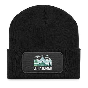 Ultra Runner - Recycled Patch Beanie - black - Front
