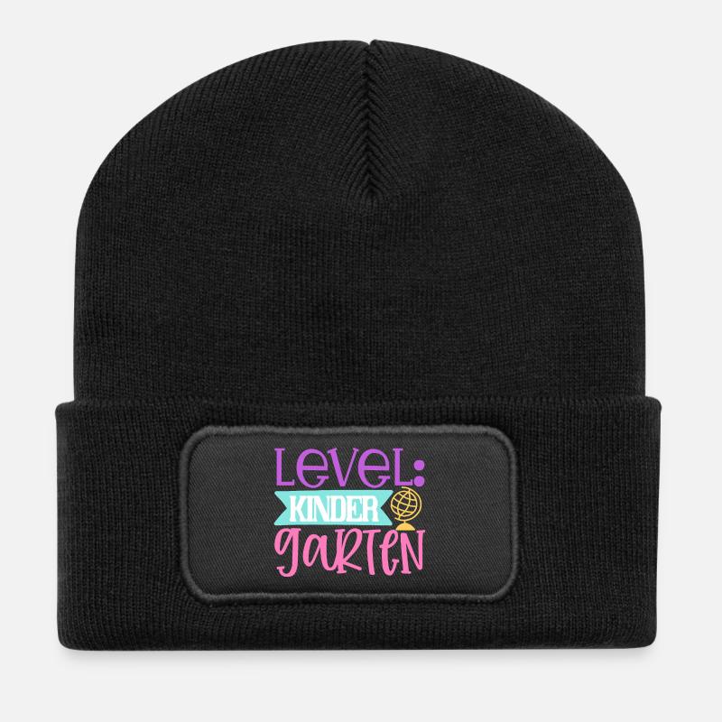 Level: Kindergarten - Recycelte Patch Beanie - Schwarz