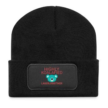Warehouse logistics company Koalafied - Recycled Patch Beanie - black - Front