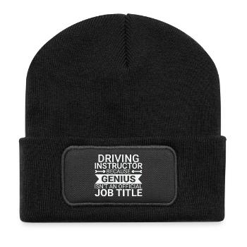 Instructeur de conduite Genius Drive Tutor - Beanie recyclé à patch - noir - Devant