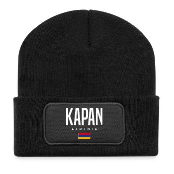 Kapan, Arménie - Beanie recyclé à patch - noir - Devant