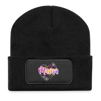 Mom - Recycled Patch Beanie - black - Front