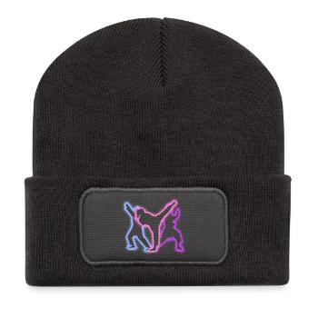 Taekwondo Martial Arts Silhouettes Girls Karate - Recycled Patch Beanie - dark grey - Front