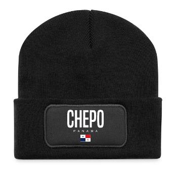 Chepo Panama Panamanian - Recycled Patch Beanie - black - Front