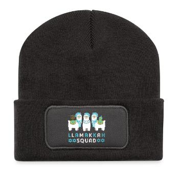 Chanukkah Hanukah Hanukkah - Recycelte Patch Beanie - Dunkelgrau - Vorne