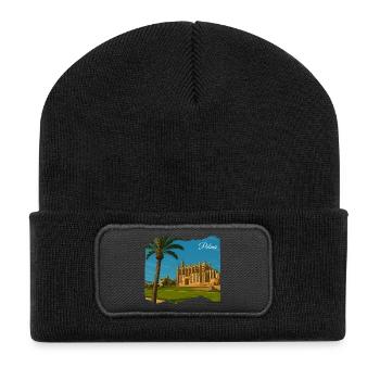Mallorca Palma Kathedrale - Recycelte Patch Beanie - Schwarz - Vorne