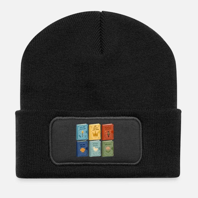 Couvertures de contes de fées - Beanie recyclé à patch - noir