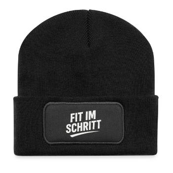 FUELED BY PROTEIN AND RAGE - Recycled Patch Beanie - black - Front