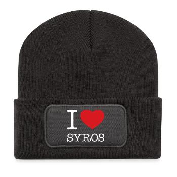 J’adore Syros - Beanie recyclé à patch - charbon - Devant