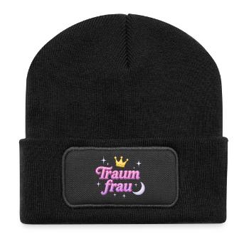 Dream Woman / Y2K Statement Nickname Design - Recycled Patch Beanie - black - Front