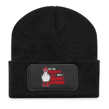 Sur la liste des vilains et je ne regrette rien Böse Möwe - Beanie recyclé à patch - noir - Devant
