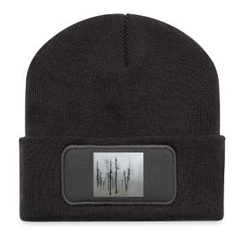 Totholzfichten_im_Nebel - Recycled Patch Beanie - dark grey - Front