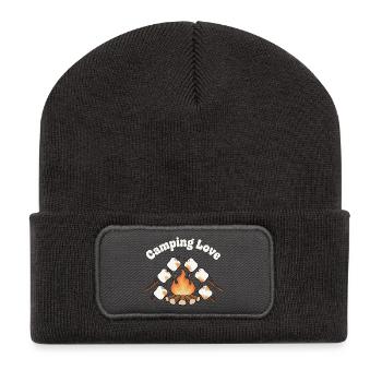 Campfire Love Marshmallows - Recycled Patch Beanie - dark grey - Front