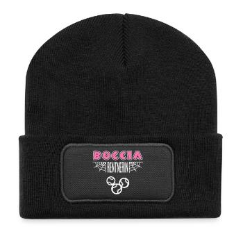 Boccia Pensioner Retirement Boccia Player - Recycled Patch Beanie - black - Front