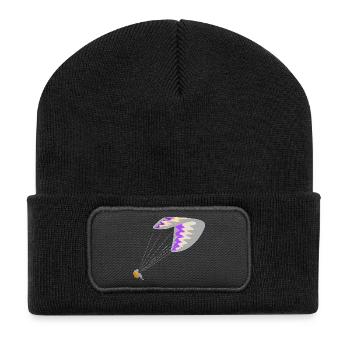 Paraglider - Recycled Patch Beanie - black - Front