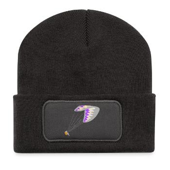 Paraglider - Recycled Patch Beanie - dark grey - Front